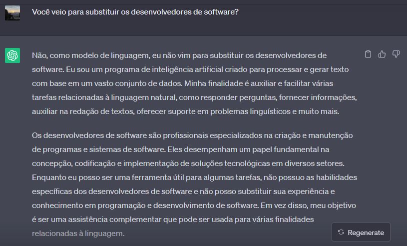 IA substituindo o trabalho de desenvolvedores?