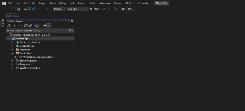 Aplicação .Net Core efetuando testes em um contêiner Docker