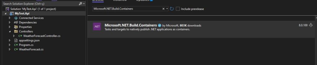 Instalando o pacote NuGet